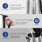 COMFEE Stainless Steel Electric Kettle, 1.7L, 1500W - In use