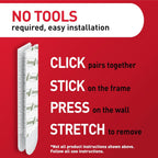 Command Large Picture Hanging Strips, 15 lb, 14 Pairs - In use