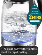 Cosori Electric Kettle, 1.7L, 1500W, Black - Alternate angle