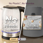 Cosori Electric Kettle, 1.7L, 1500W, Black - In use