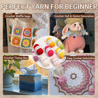 KITHED Cotton Yarn, 10.5oz, 3 Pack, Ecru - Close-up