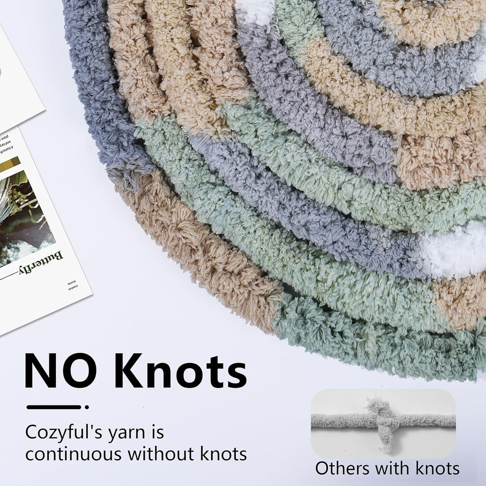 Cozyful Chunky Chenille Blanket Yarn, 8 Skeins - Close-up