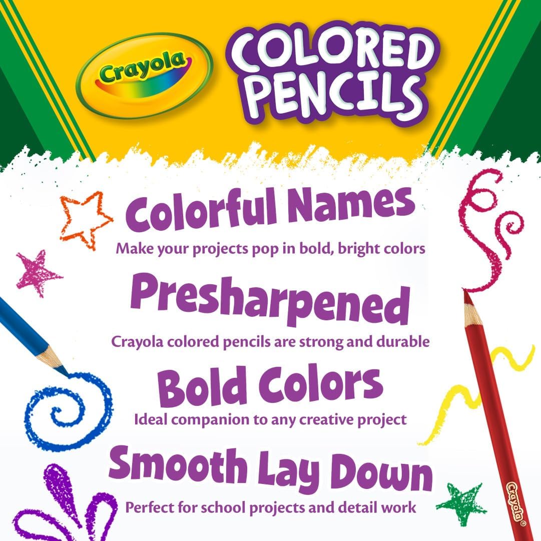 Crayola Colored Pencils, 36 Count, Pre-Sharpened - Close-up