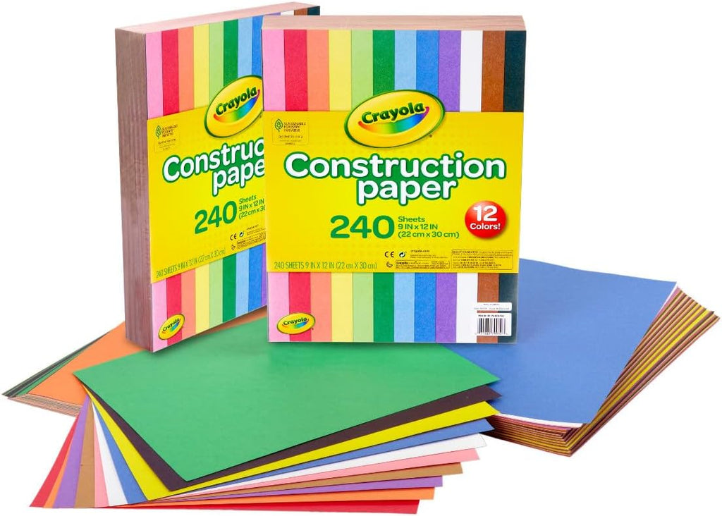 Crayola Construction Paper Bulk Pack, 480 Sheets