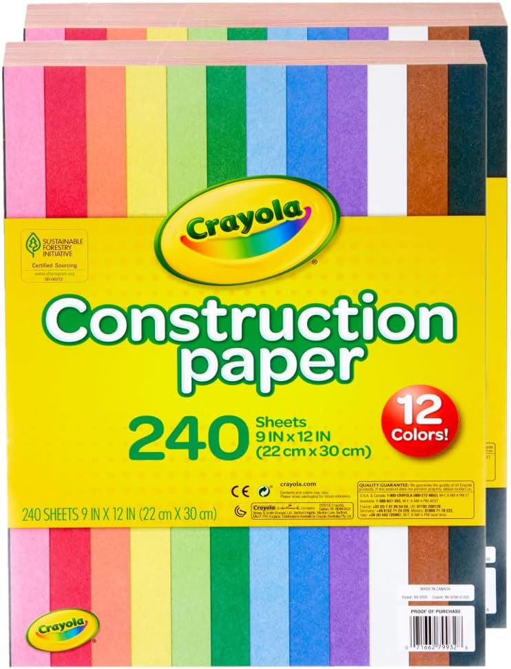 Crayola Construction Paper Bulk Pack, 480 Sheets - Alternate angle