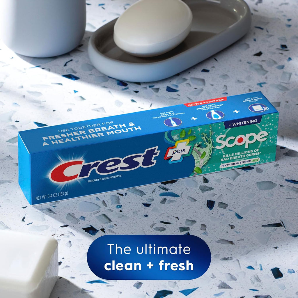 Crest + Scope Whitening Toothpaste 3-Pack - Detail view