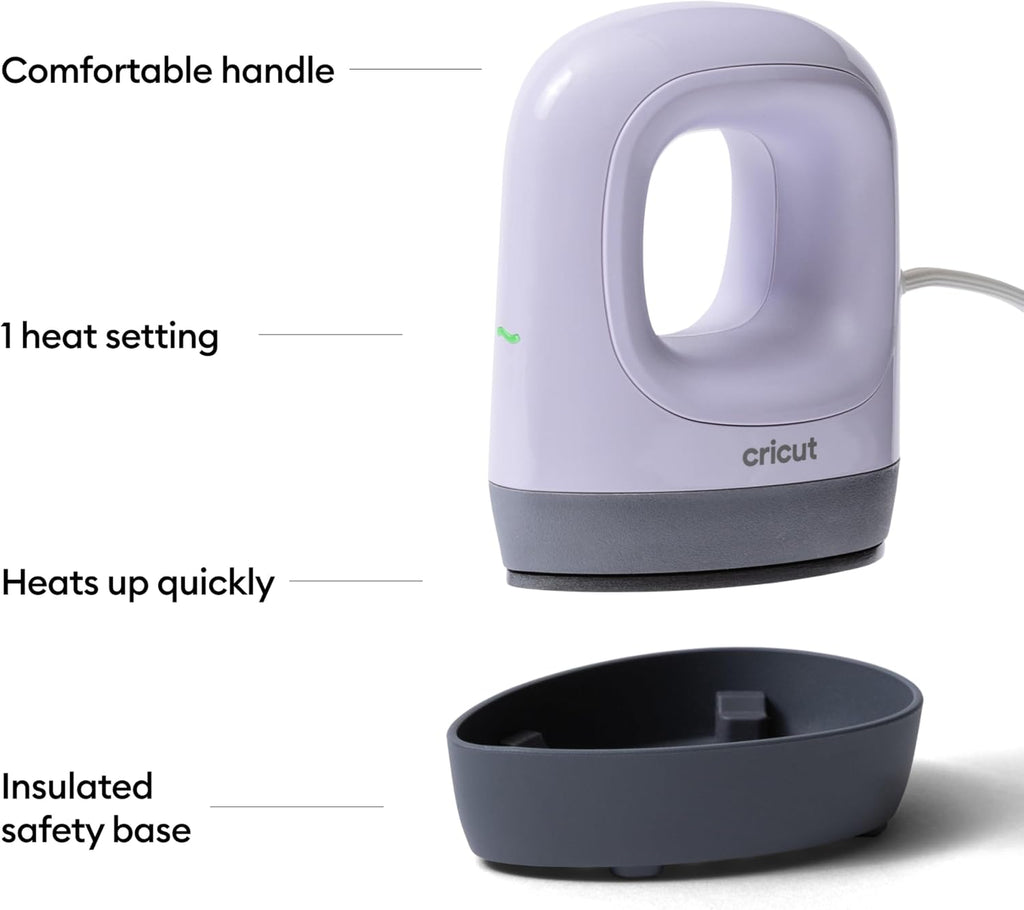 Cricut EasyPress Mini LT Lavender - Detail view