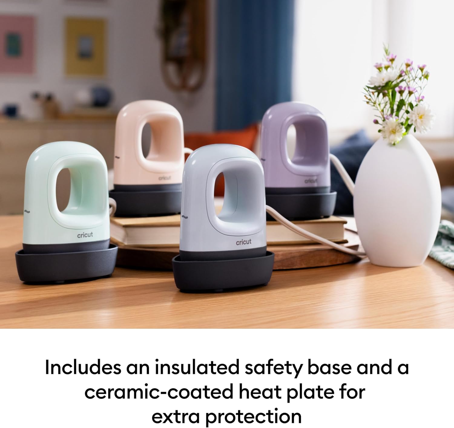 Cricut EasyPress Mini LT Lavender - Feature highlight