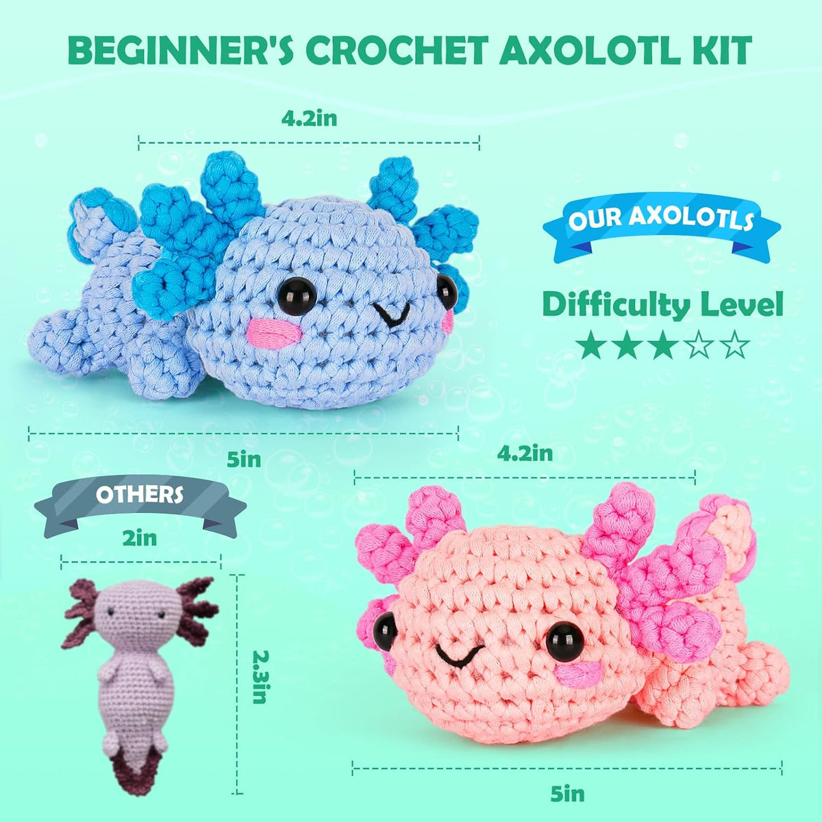 Crochetta Beginner Crochet Kit - Detail view