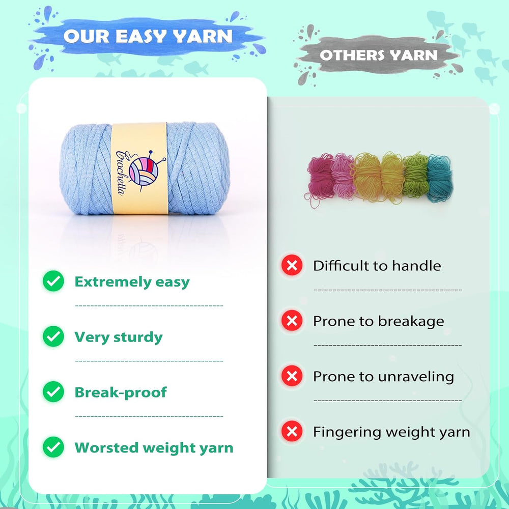 Crochetta Beginner Crochet Kit - Close-up