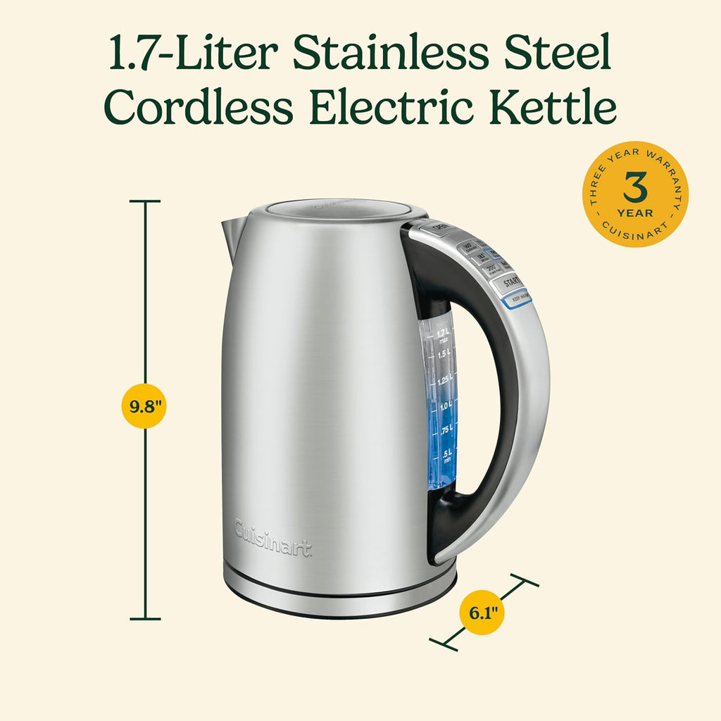 Cuisinart PerfecTemp 1.7L Electric Kettle - Detail view