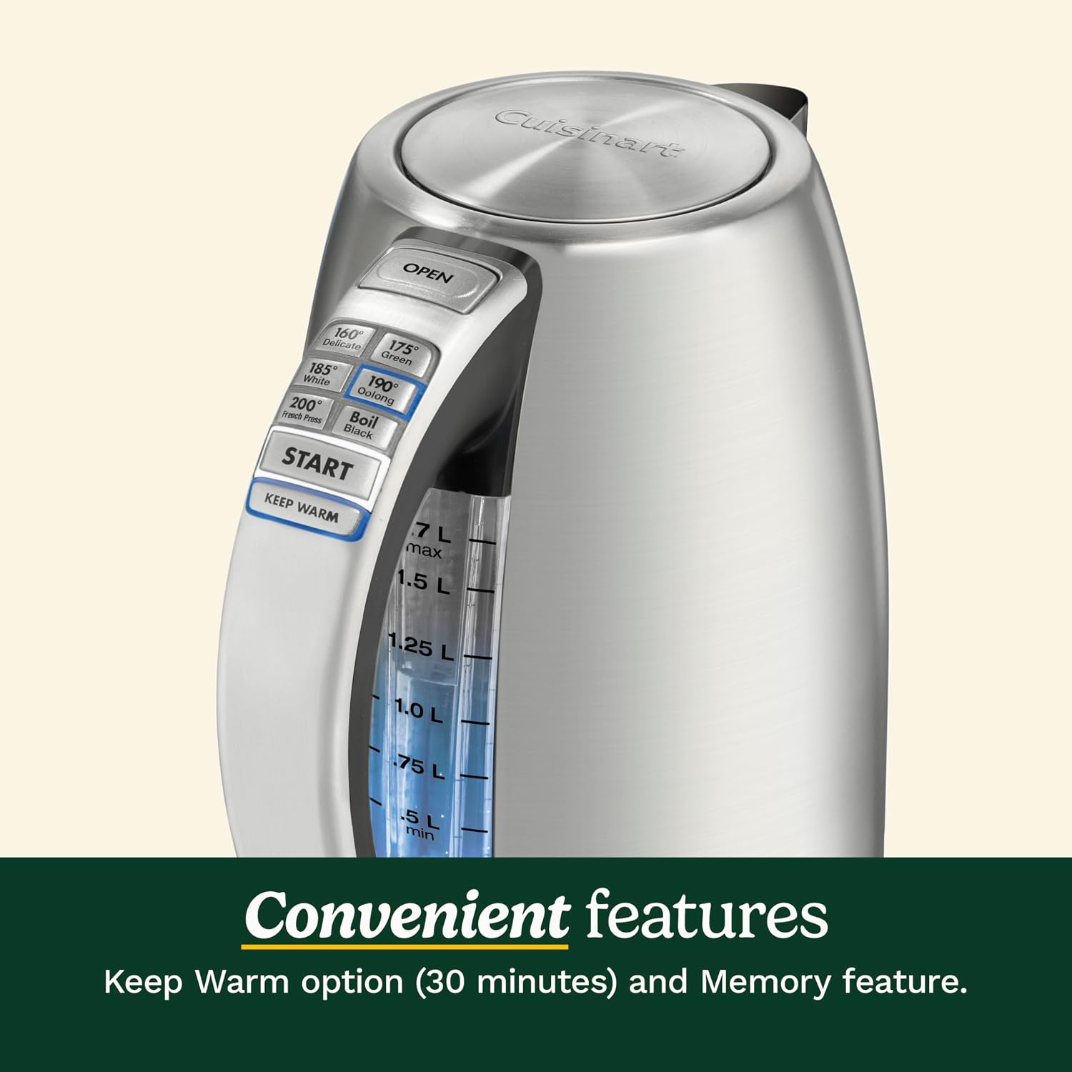 Cuisinart PerfecTemp 1.7L Electric Kettle - Packaging