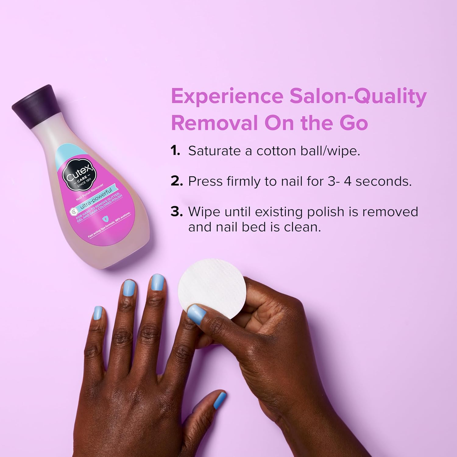 Cutex Gel Nail Polish Remover 6.76oz - Close-up