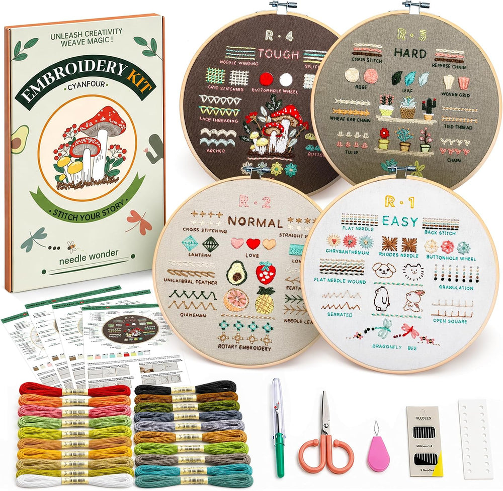 Cyanfour Beginner Embroidery Kit