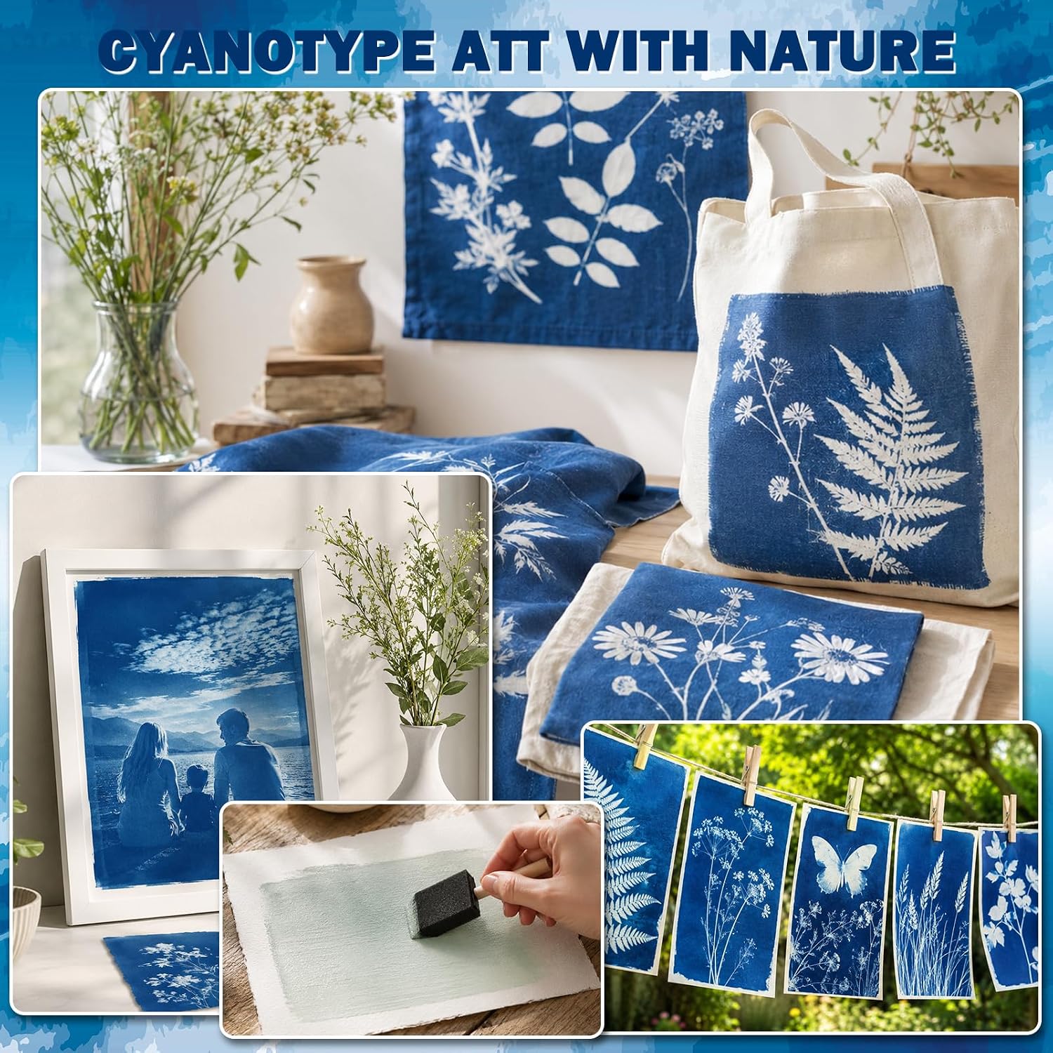 Witoror Cyanotype Sun Printing Kit - Alternate angle