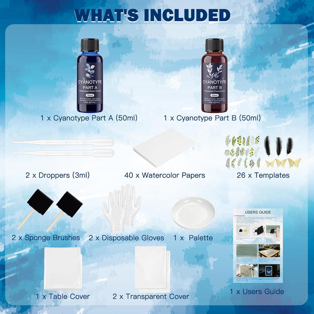 Witoror Cyanotype Sun Printing Kit - Close-up