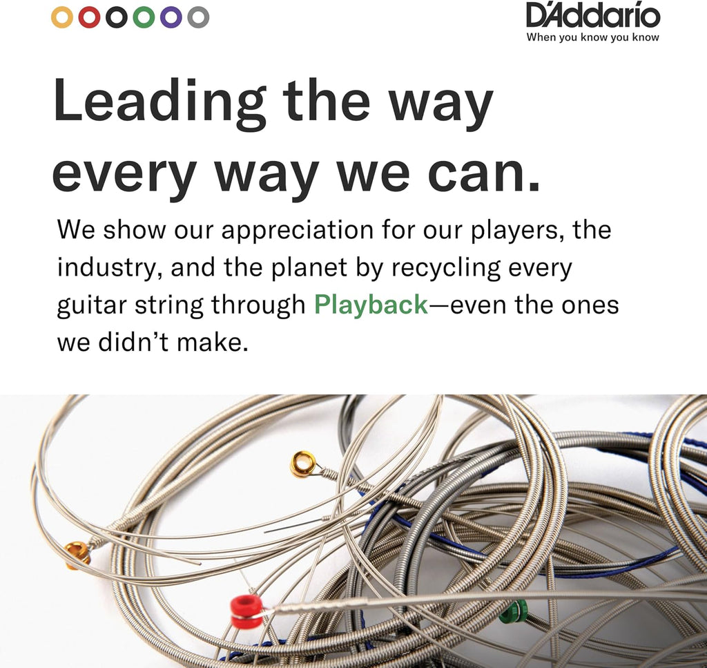 D'Addario EJ16 Acoustic Guitar Strings, Light 12-53 - In use