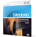 D'Addario EJ11 80/20 Bronze Guitar Strings 12-53