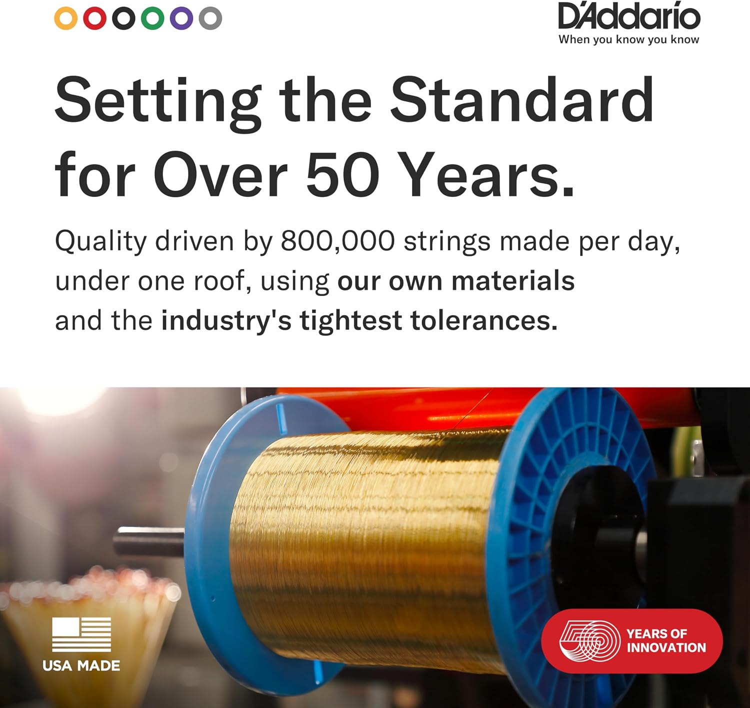 D'Addario EJ11 80/20 Bronze Guitar Strings 12-53 - In use