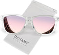 DANAMY Women's Polarized Mirrored Sunglasses