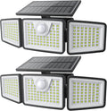 daphino 2500LM Solar Motion Sensor Lights, 2 Pk