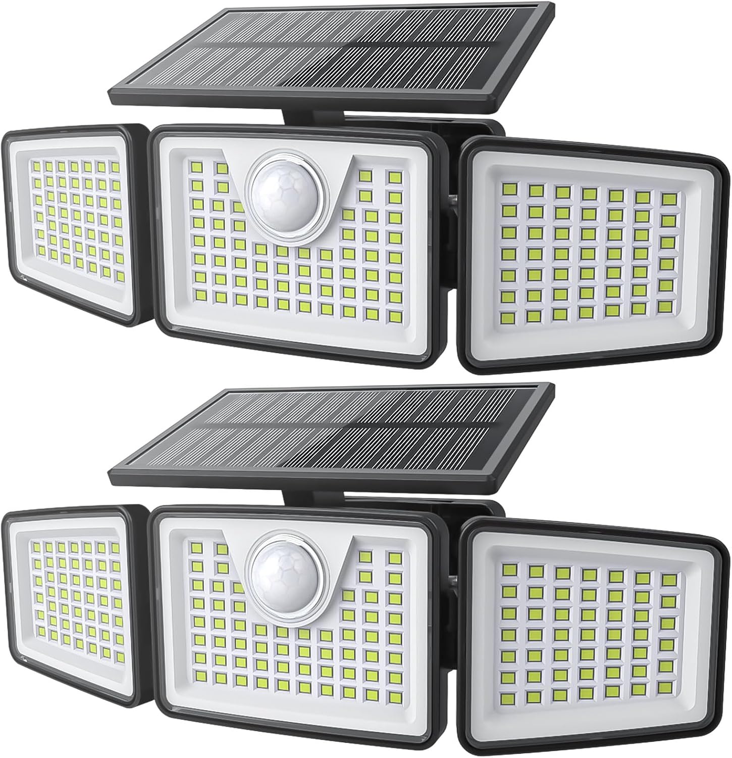 daphino 2500LM Solar Motion Sensor Lights, 2 Pk