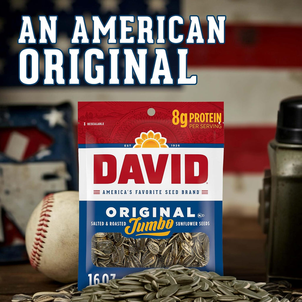 David Jumbo Sunflower Seeds, Original, 16 oz - In use