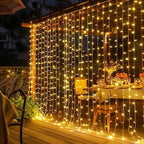 Dazzle Bright 300 LED Curtain Lights, Warm White