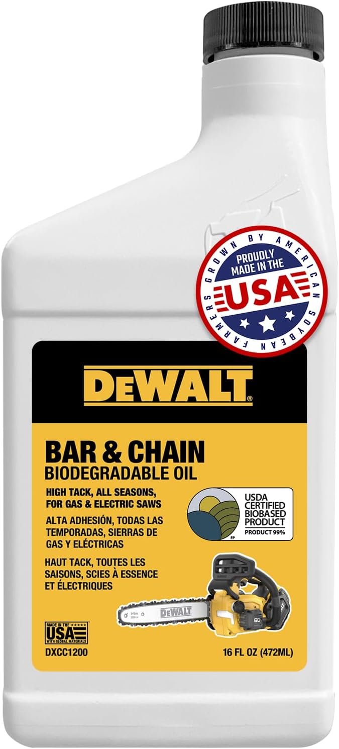 DEWALT Biodegradable Bar and Chain Oil, 16 oz