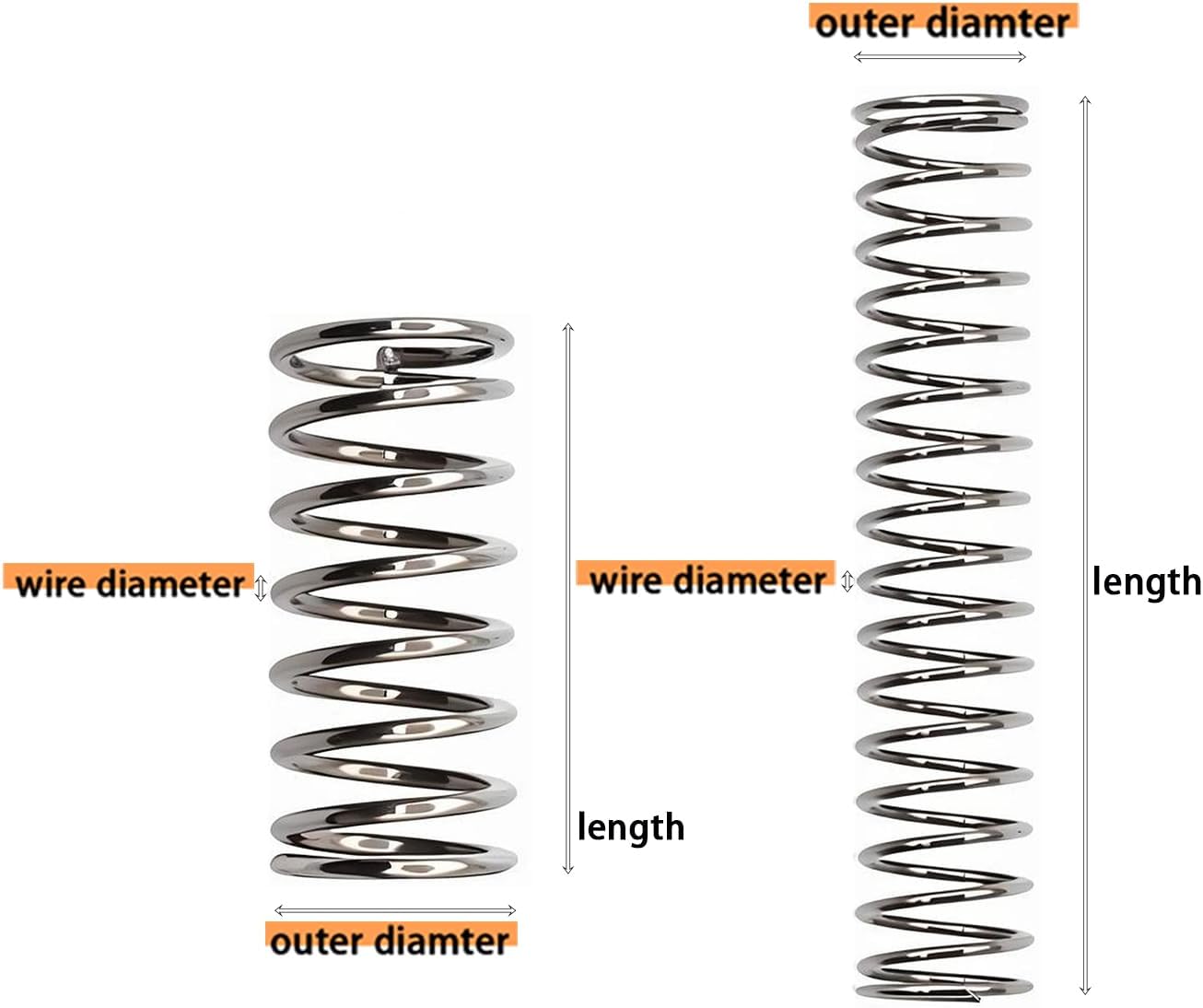 Dianrui 300-Pc Compression Spring Assortment Kit - Alternate angle