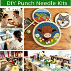 DIY Punch Needle Kit Highland Cow 20x20cm - Packaging