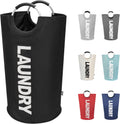 DOKEHOM 90L Collapsible Laundry Basket Black