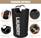 DOKEHOM 90L Collapsible Laundry Basket Black - In use