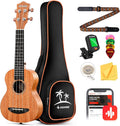 Donner Concert Ukulele 23in Beginner Kit