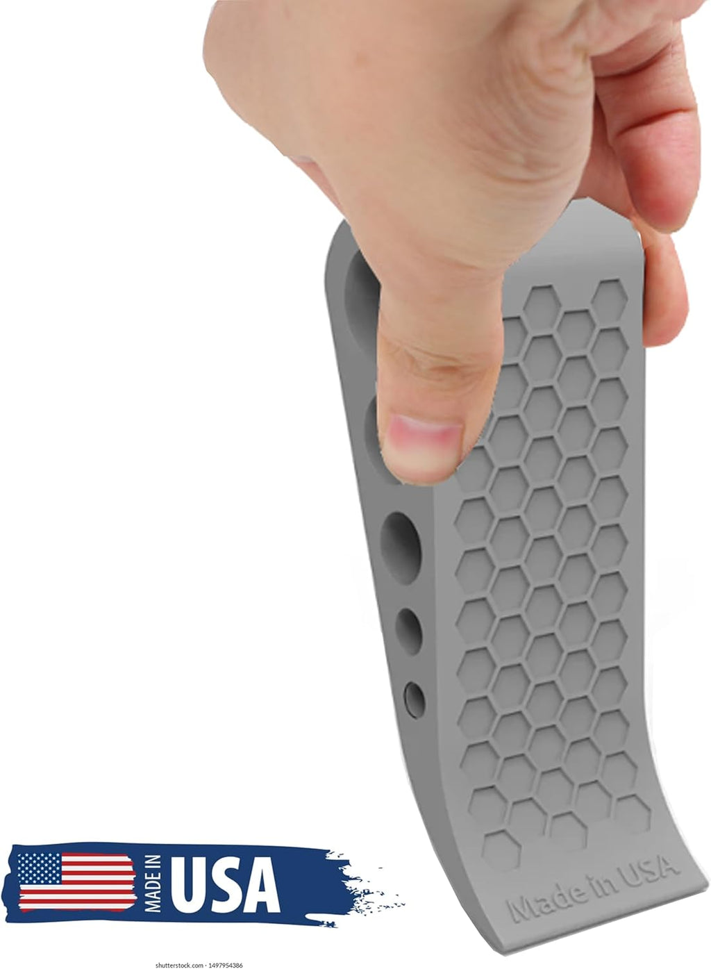 Suspension Dudes Rubber Door Stop Wedge - In use