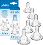 Dr. Brown's Level 2 Silicone Nipple 6-Pack