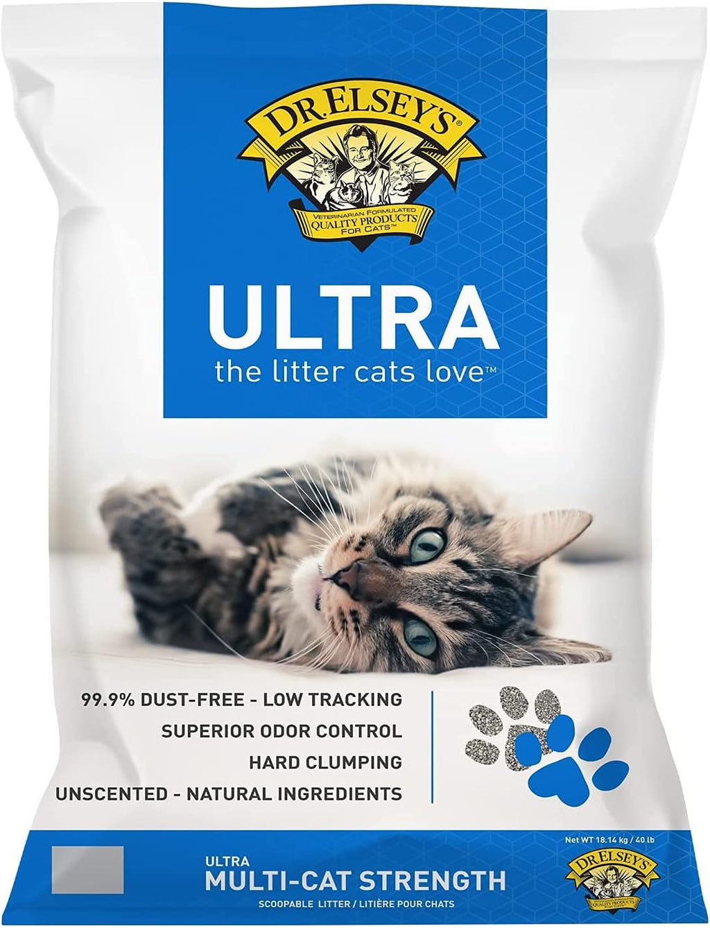 Dr. Elsey's Ultra Unscented Cat Litter 40lb