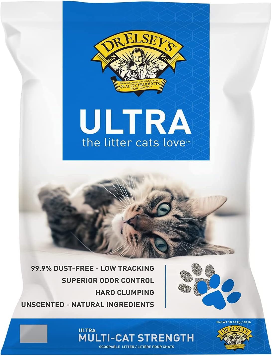 Dr. Elsey's Ultra Unscented Cat Litter 40lb