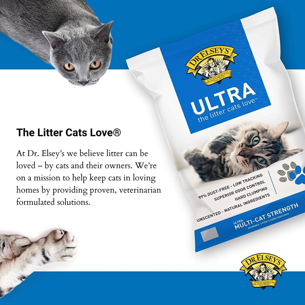Dr. Elsey's Ultra Unscented Cat Litter 40lb - Alternate angle