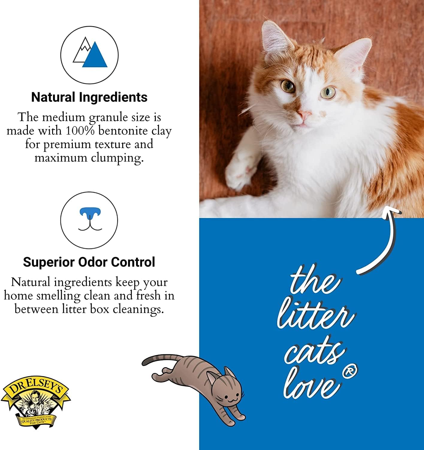 Dr. Elsey's Ultra Unscented Cat Litter 40lb - Close-up