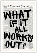 Drimiler Newspaper Quote Canvas Wall Art