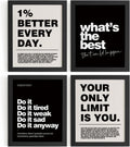 DSHFG Motivational Office Wall Art Set of 4