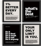 DSHFG Motivational Office Wall Art Set of 4