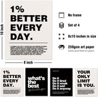 DSHFG Motivational Office Wall Art Set of 4 - Detail view