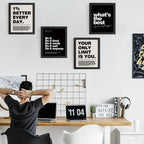 DSHFG Motivational Office Wall Art Set of 4 - Alternate angle
