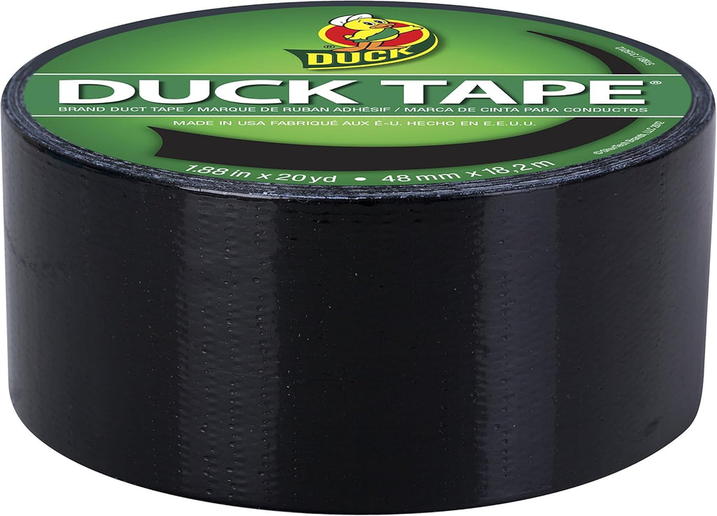 Duck Brand Black Color Duct Tape Roll - Detail view