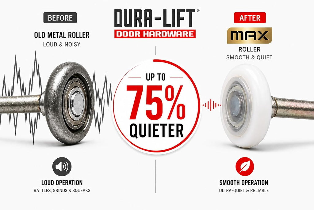 Dura-Lift 2 Inch Garage Door Roller, Pack of 10 - Close-up