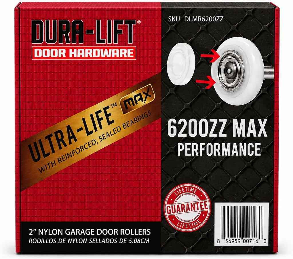 Dura-Lift 2 Inch Garage Door Roller, Pack of 10 - Additional view