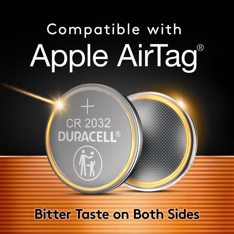 Duracell CR2032 3V Lithium Battery, 9 Count - Size reference