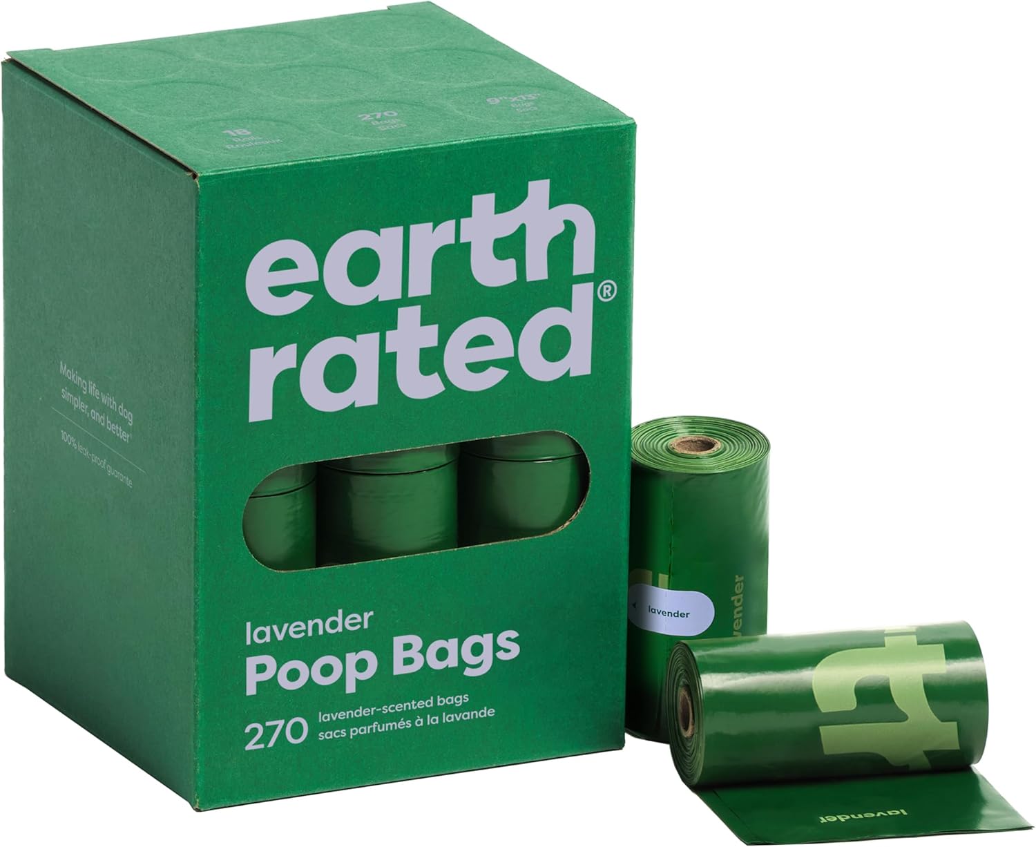 Earth Rated Dog Poop Bags, Lavender, 270 Ct